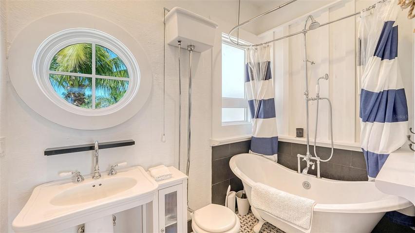 The "Audrey Hepburn" guest suite upstairs in the Main House