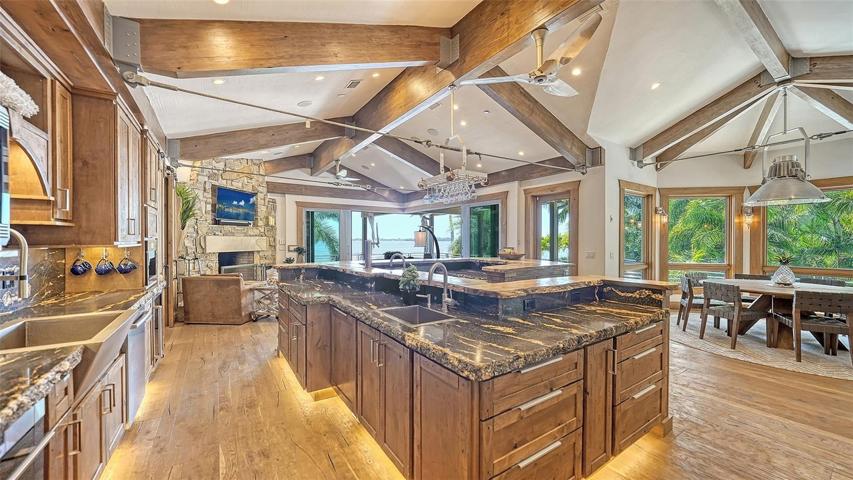 Special lighting throughout to emanate the elegance of this finely created space for entertaining!