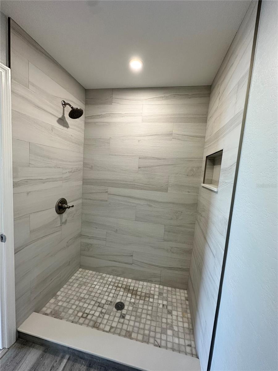Master shower