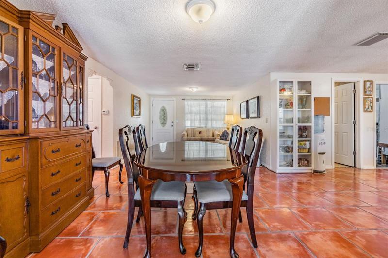 Open Dining Room, Tile Flooring