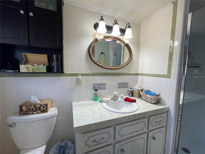 Master bathroom w/ walk in shower