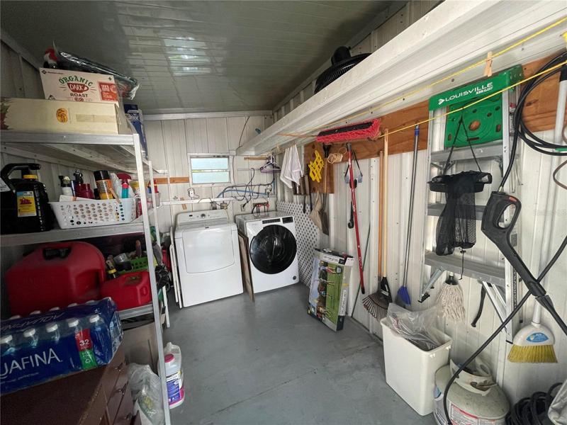 STORAGE ROOM ON THE CARPORT