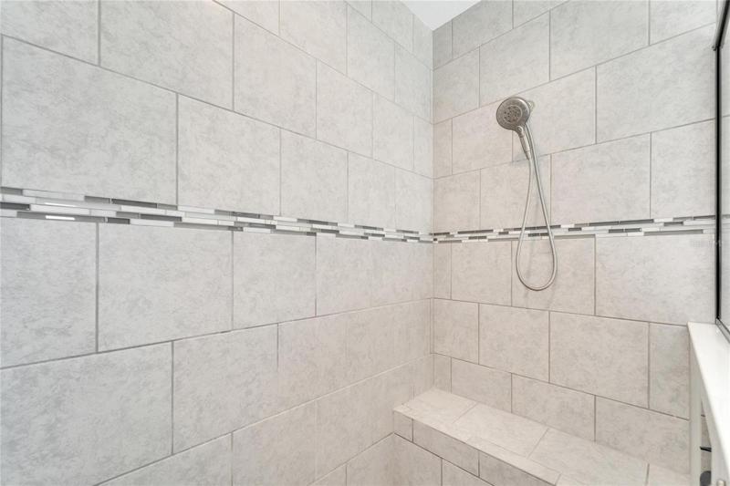 Master Shower with seat