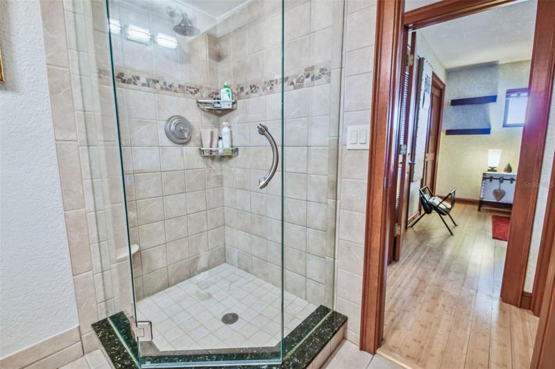 Glass Walk-In Shower!