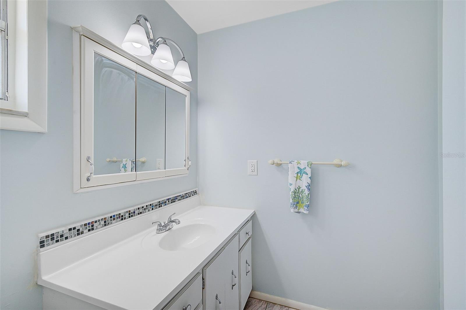Main bedroom bath w/walk-in shower