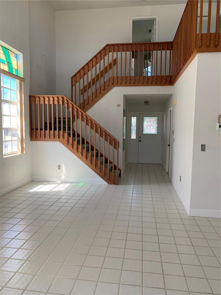 Looking at front door from inside