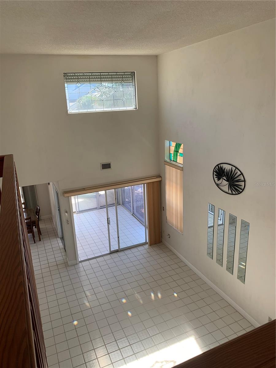 looking from top of stairs down