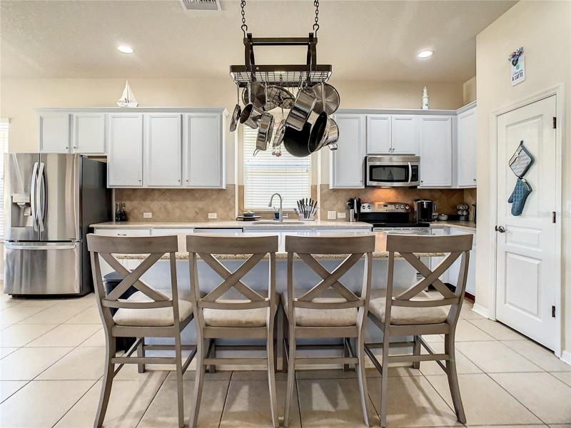 Plenty of seating in kitchen