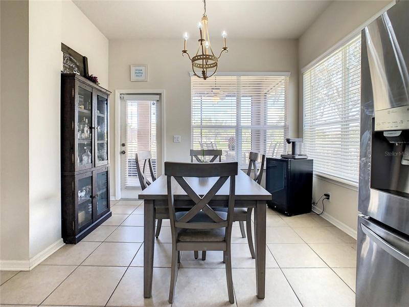 Casual dining area in kitchen
