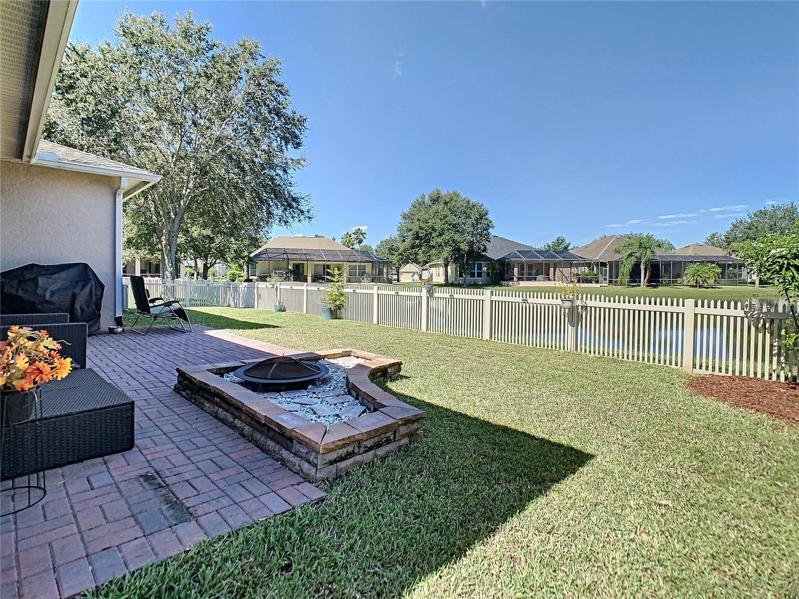 Outside paver patio