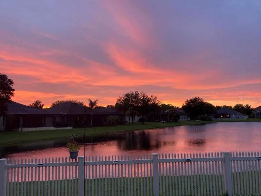 Evening sunset from back yard