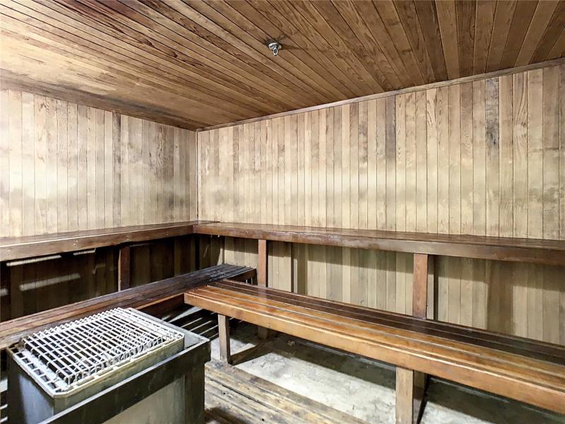Clubhouse sauna room