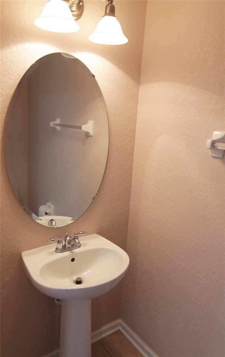half bathroom downstairs.