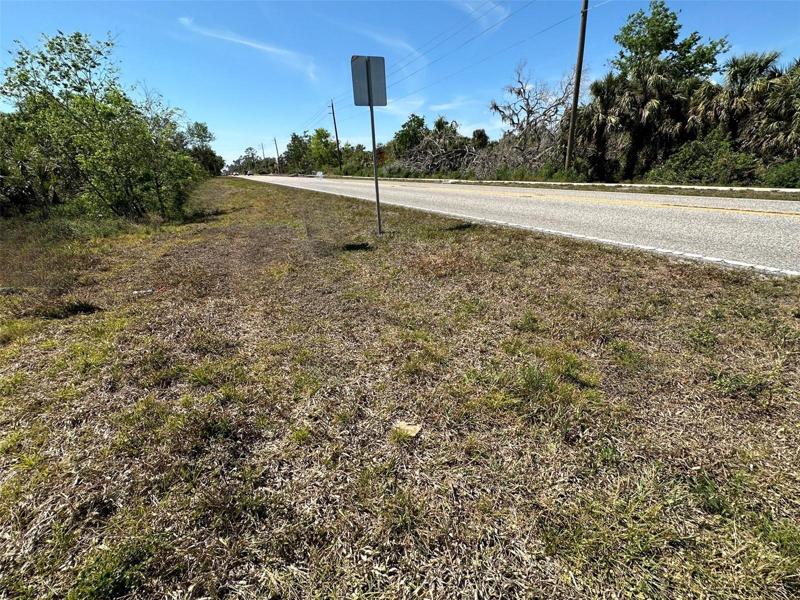 Looking north on Hillsborough Blvd.  Lots to the left.