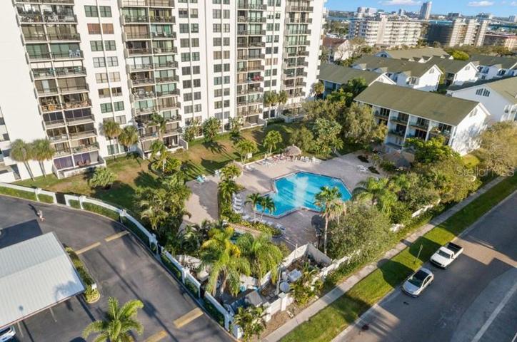 AERIAL OF POOL AREA