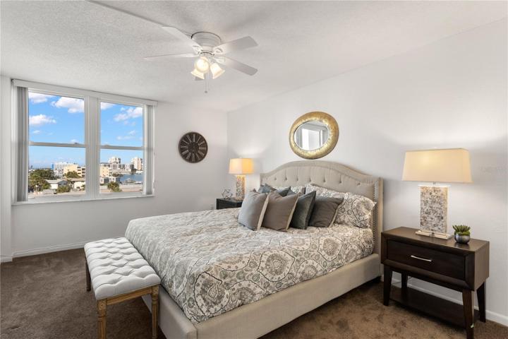 STAGED MASTER BED