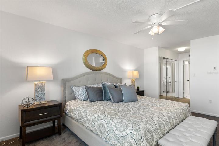 STAGED MASTER BED