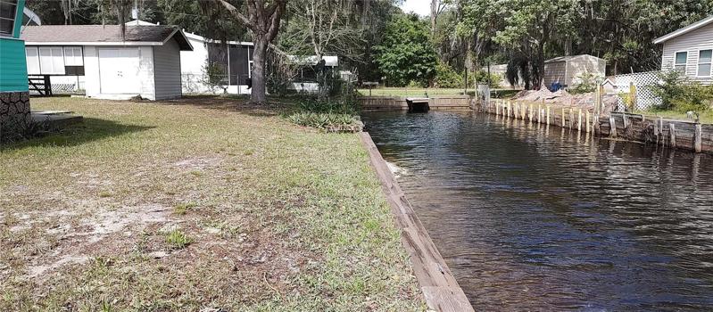 Looking West to end of canal