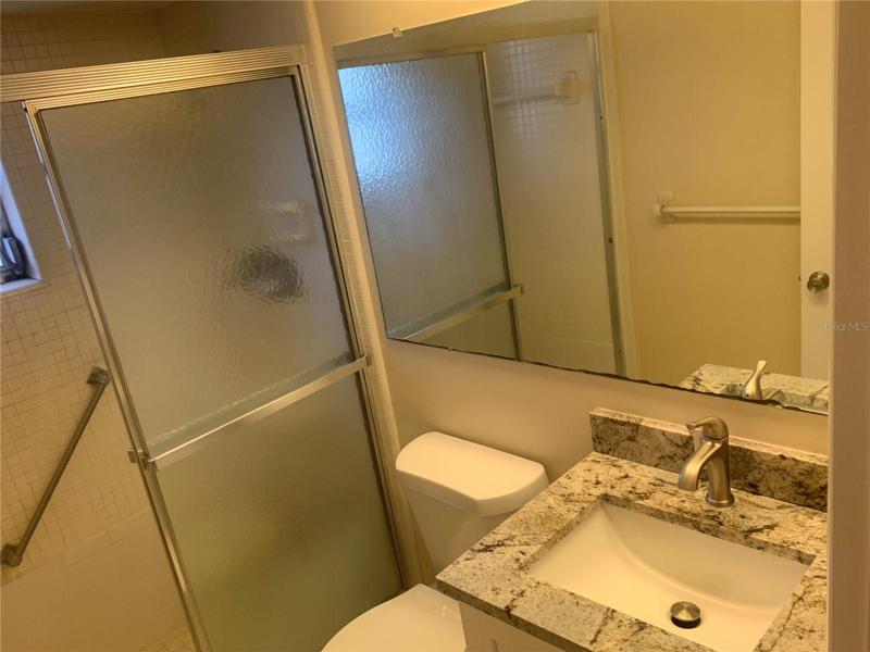 Master ensuite with new granite vanity & Toilet!