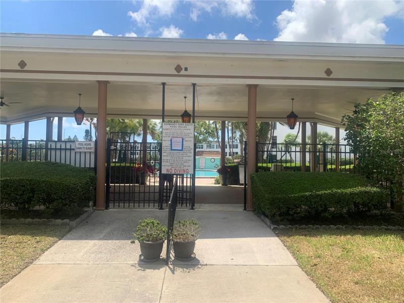 Entrance to Pool overlooking Lake!