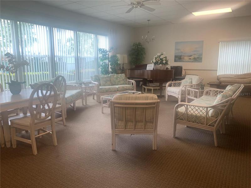 Clubhouse sitting area overlooking Pool & Lake!