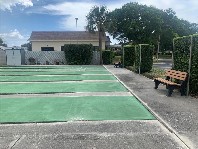 Shuffleboard courts