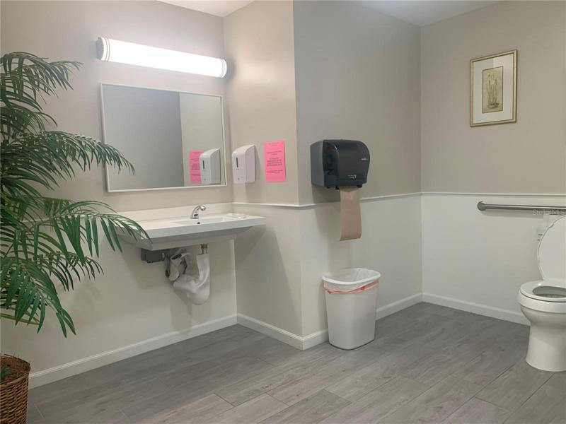 NEW Mens bathroom next to pool!