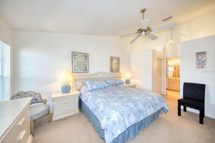 Spacious master suite on the back of the home~
