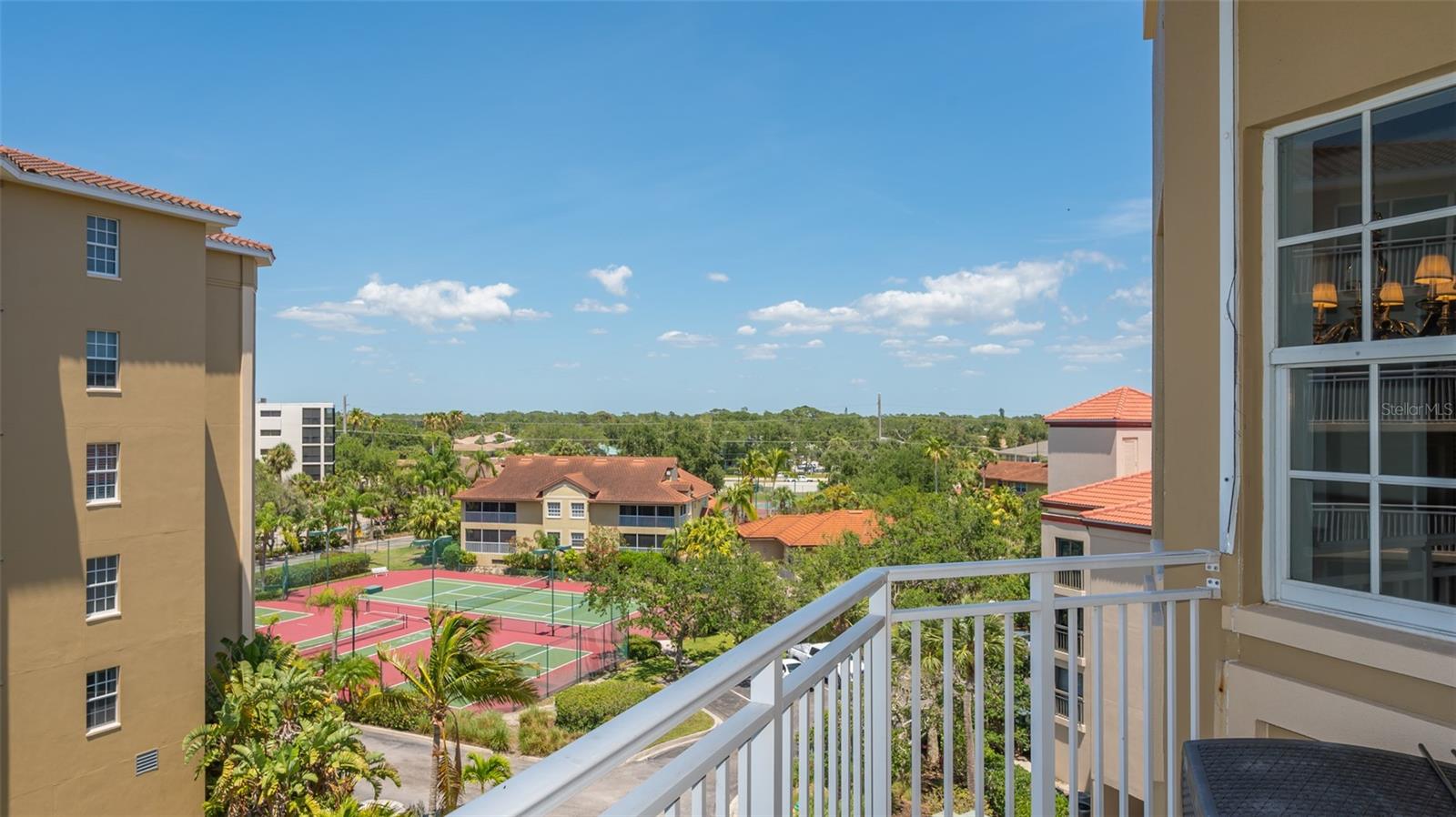 View North from wrap around balcony of 503