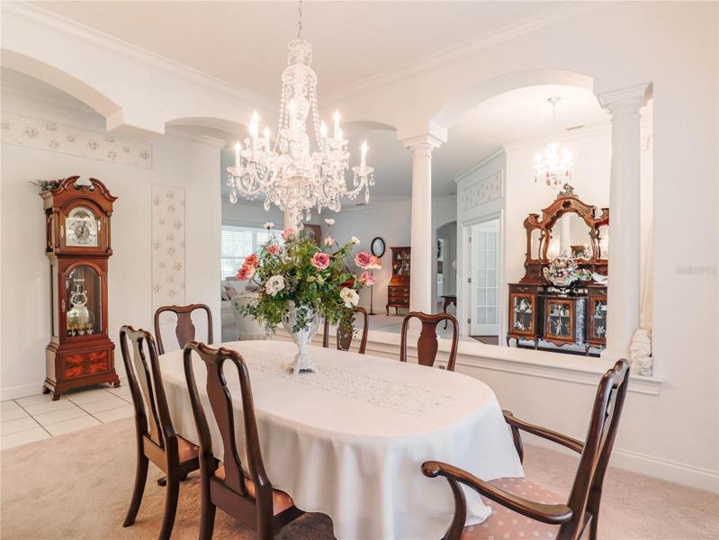 Formal Dining Room room for china cabinet and buffet