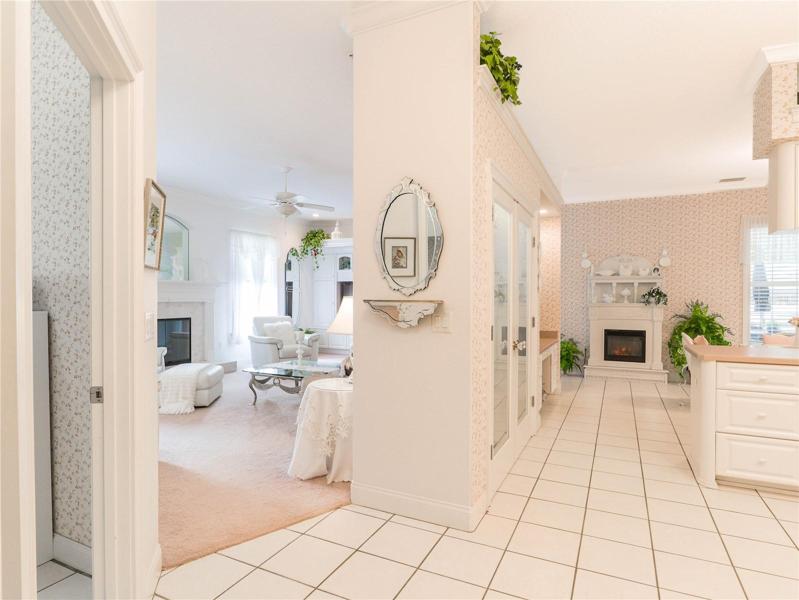 Double Closet Pantry with glass door.
