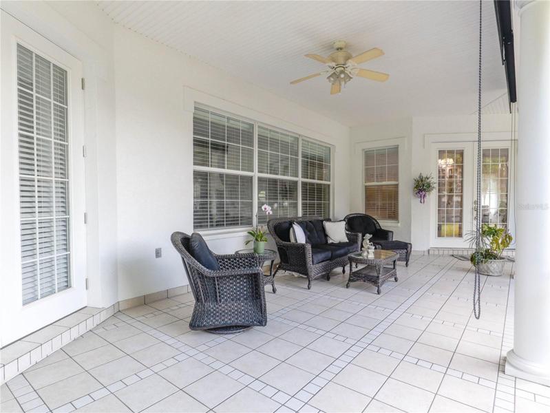 French doors from master bedroom that leads to lanai