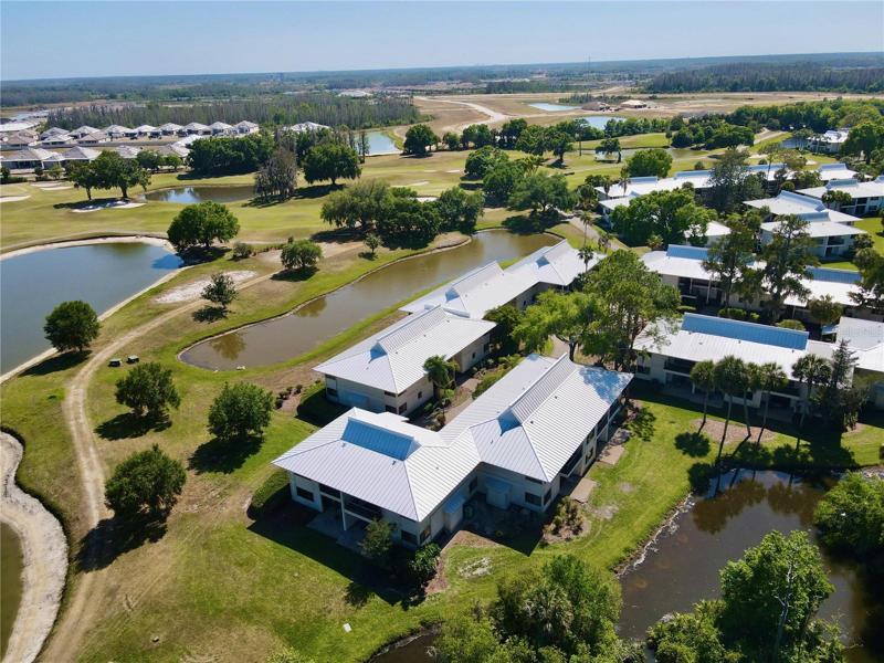Aerial View of condo cluster