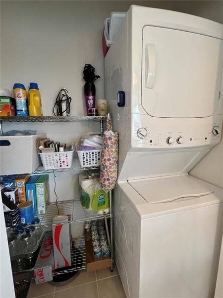 washer and dryer in utility closet