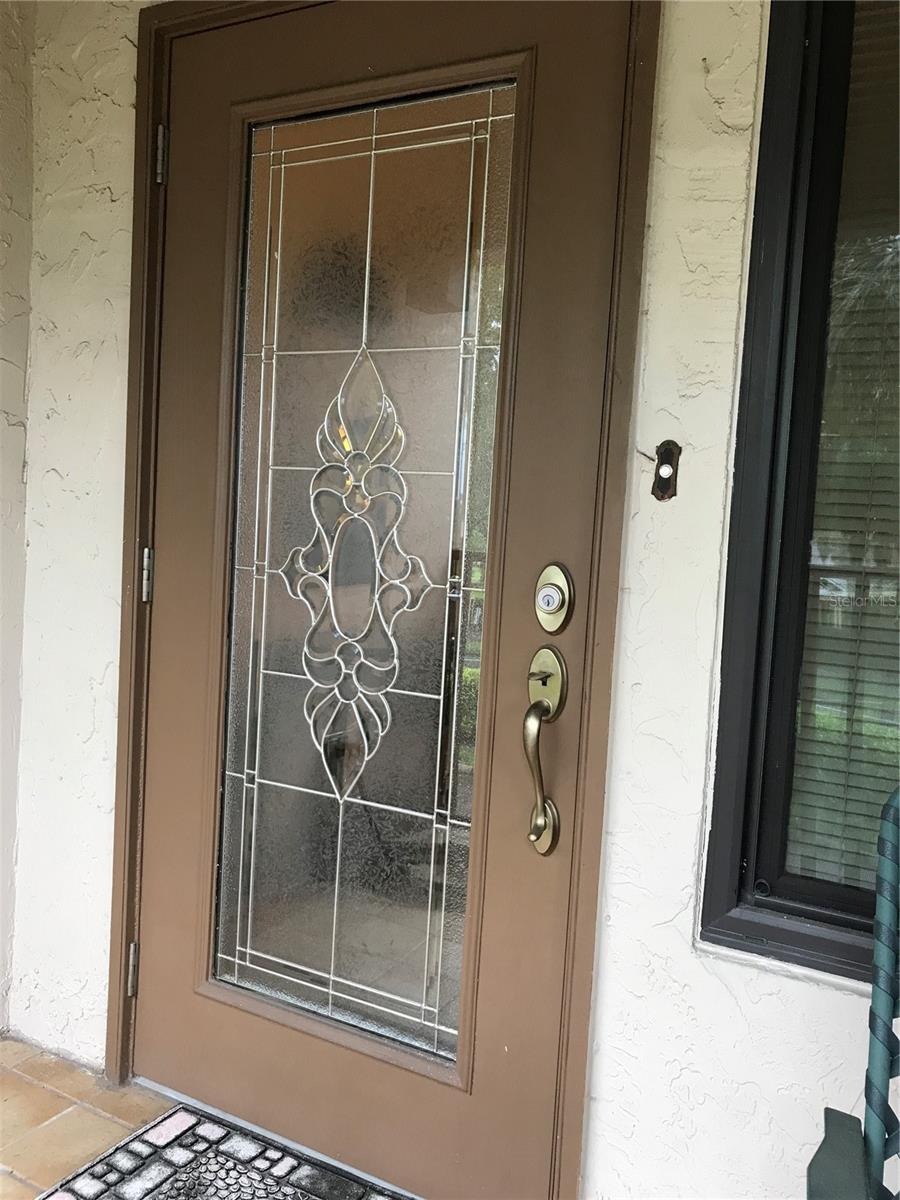FRONT DOOR allows A LOT of natural light inside