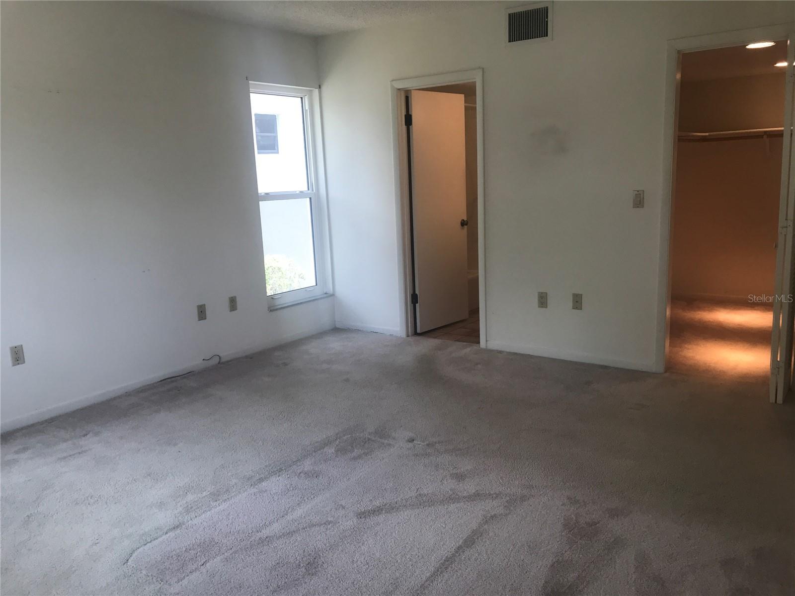 MASTER BEDROOM with LARGE WALK IN CLOSET