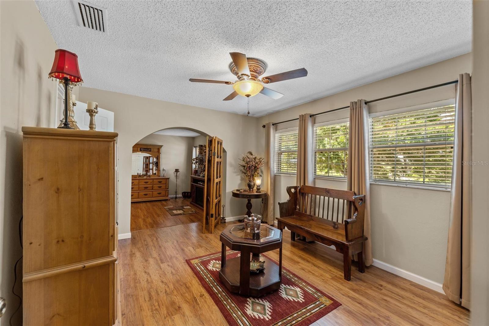 sitting room off of the master bedroom