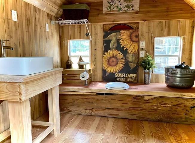 "Outhouse" Outside facility - compostable toilet