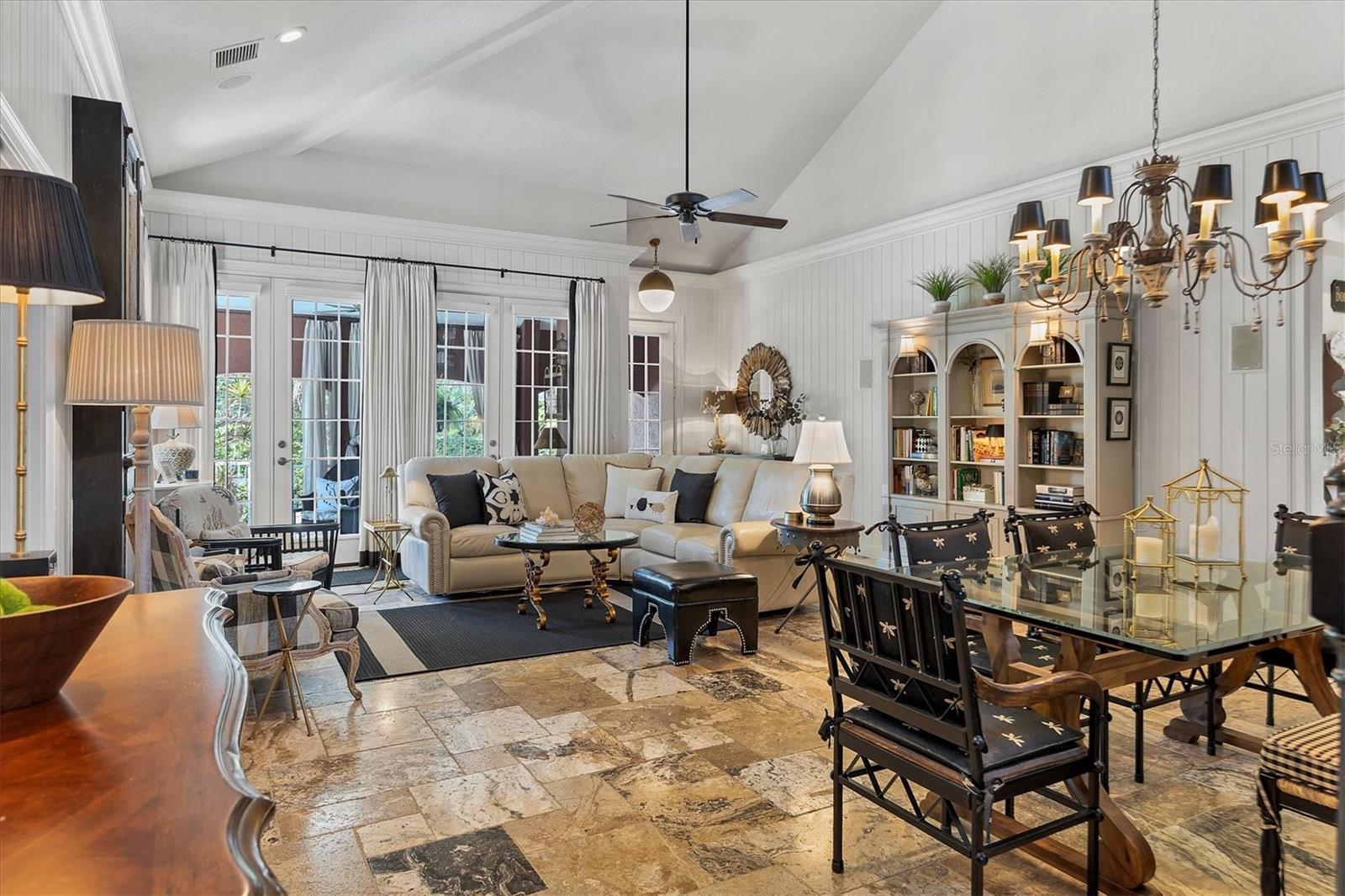 Architectural details are showcased throughout the home.