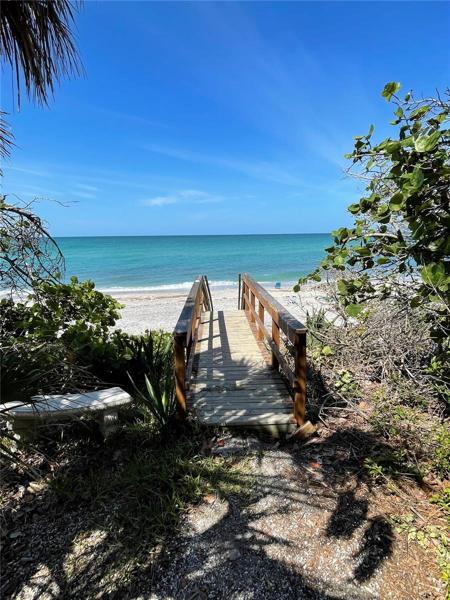 Head over to the private beach access!