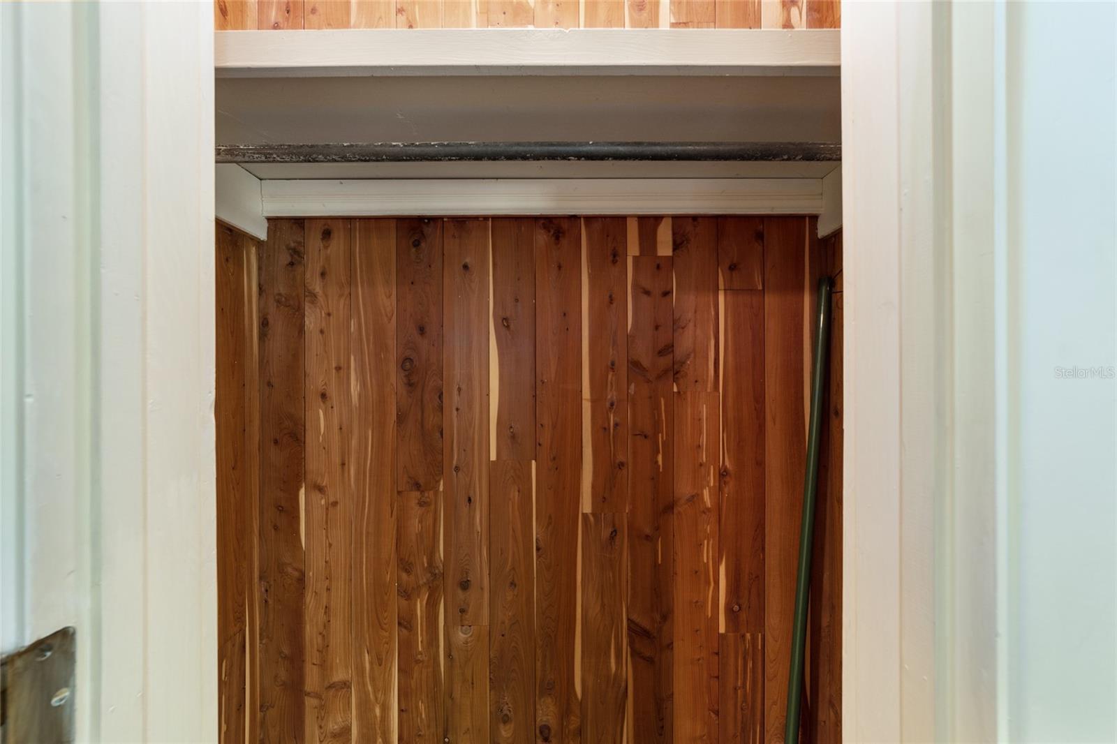 Cedar lined closet