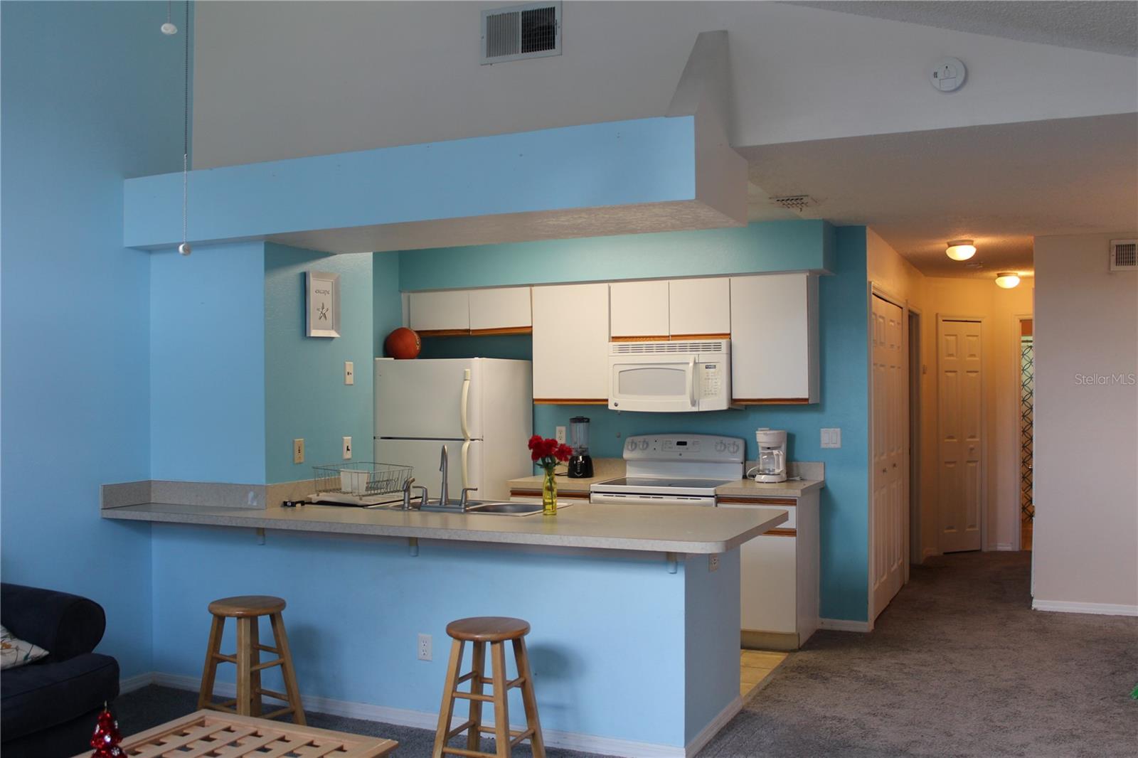 Kitchen from living room