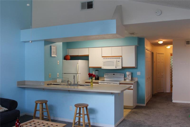 Kitchen from living room