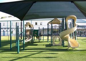Playground just beyond your gate
