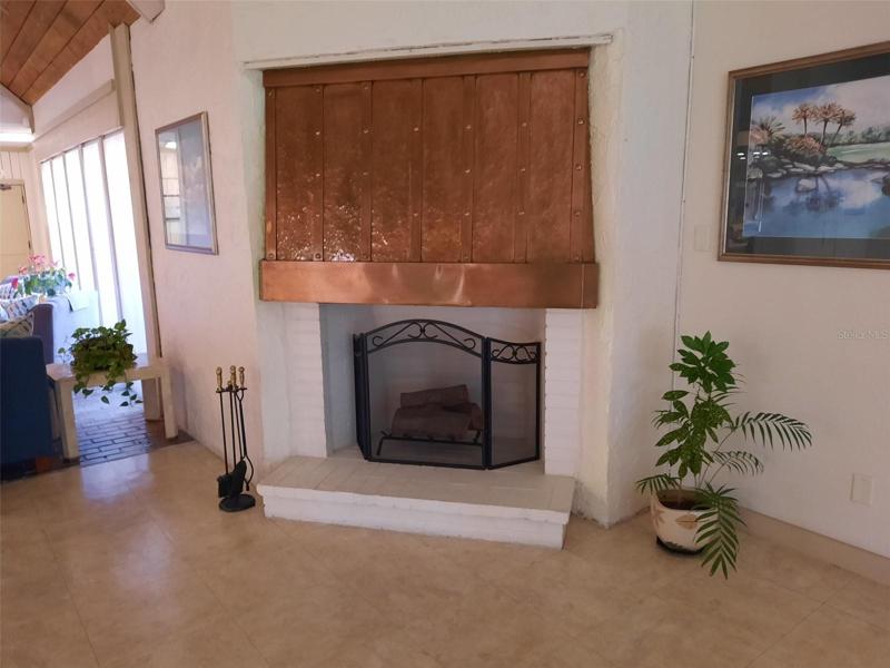 Fireplace in Lobby at BWCC