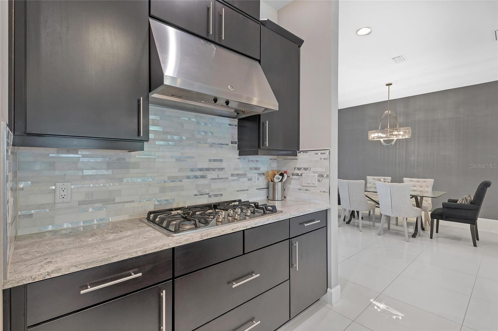 Gas Cooktop Is Another Added Feature Of The Kitchen