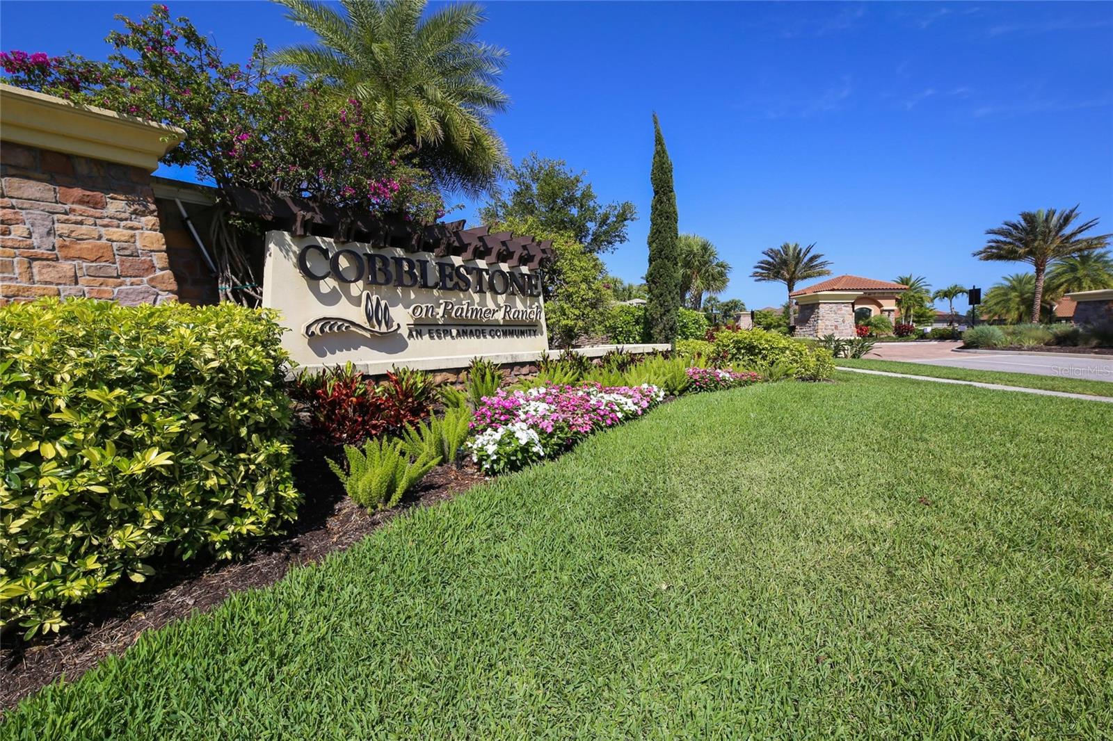 Entrance To Cobblestone A Resort Style Community