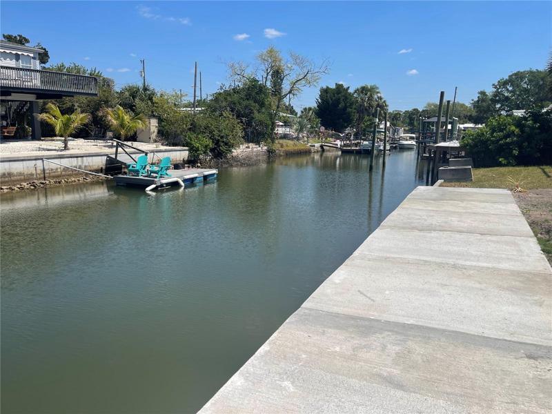 Looking East down the canal