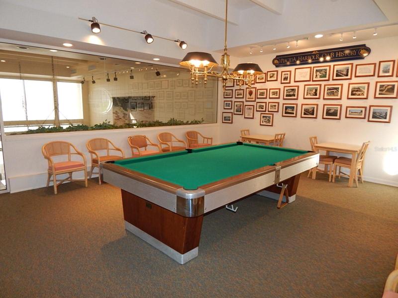 Clubhouse Billiard room.