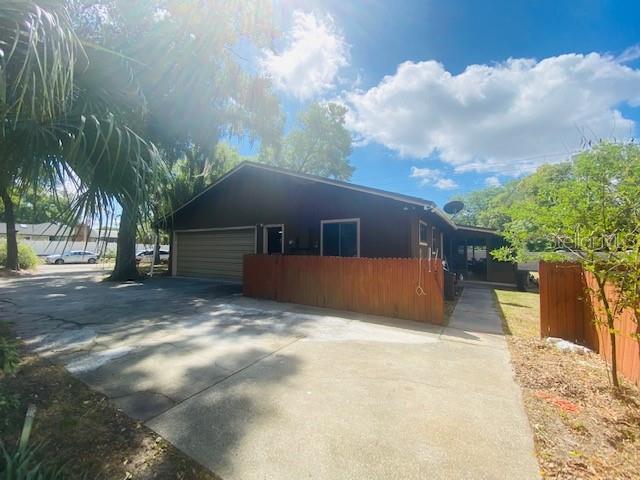 2 Car Garage and back side entrance